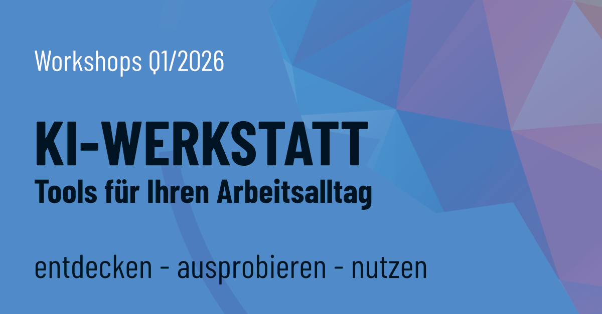 AI workshop: Tools for your everyday work